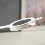 Лампа настольная сенсорная 1523/1WT 30хLED 3Вт АКБ USB 2 режима белый 10х10х41 см