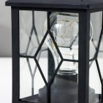 Ночник "Фонарь 2" LED от батареек 3хААА черный 10,5х10,5х20 см