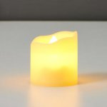 Ночник "Свеча" LED 3хLR1130 белый 3,5х3,5х4 см