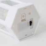 Ночник "Фонарь со свечей" LED от батареек 3хLR44 белый 6,3х5,5х11,5 см