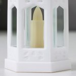 Ночник "Фонарь со свечей" LED от батареек 3хLR44 белый 6,3х5,5х11,5 см