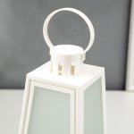 Ночник "Пламя" LED от батареек 3хААА белый 12,8х12,8х26 см