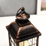 Ночник "Свеча" LED от батареек 3хААА черный 13,х13х30 см