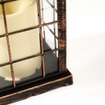 Ночник "Свеча" LED от батареек 3хААА черный 13,х13х30 см