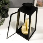 Ночник "3 свечи" LED от батареек 3хААА черный 16,х16х32 см