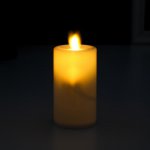 Ночник "Свеча" LED белый 5х5х7 см