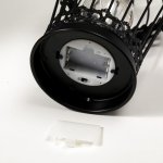 Ночник "Клетка с птичкой" LED от батареек 3хААА черная 15х15х33 см