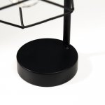 Ночник лофт "Студия 2" чёрная 3ААА 17х14х30,5 см