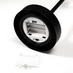 Ночник настольный "Сердце" LED от батареек 3хААА черный 11х16,5х36,4 см