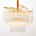 Люстра 1170/8 Е14 40Вт золото 60х60х35 см