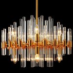 Люстра 1171/10 Е14 40Вт золото 60х60х40 см