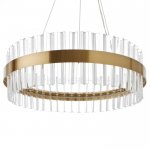 Люстра 1172/1 LED 75Вт золото 60х60х20 см