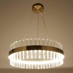 Люстра 1172/1 LED 75Вт золото 60х60х20 см