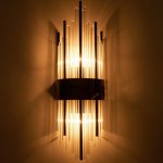 Бра 1168/2BK Е14 40Вт черный 20х60 см