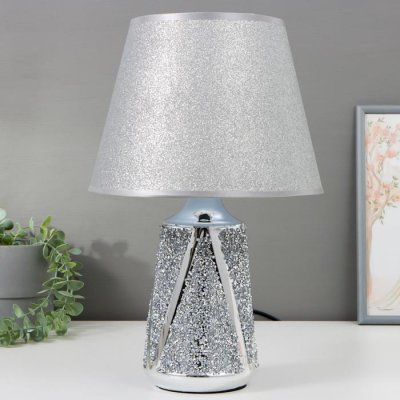 Лампа настольная 16319/1 E14 40Вт хром 12х12х40 см