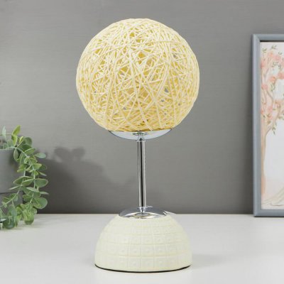 Лампа настольная 16335/1 E14 40Вт бежевый 15х15х31 см