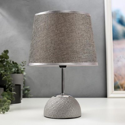 Лампа настольная 16337/1 E14 40Вт серо-хромовый 20х20х31 см Лампа настольная 16337/1 E14 40Вт серо-хромовый 20х20х31 см