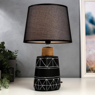 Лампа настольная 16349/1 E14 40Вт черный 22х22х37 см