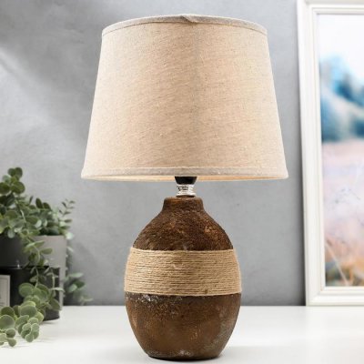 Лампа настольная 16349/1 E14 40Вт коричневый 22х22х37 см