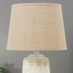 Лампа настольная 16352/1 E14 40Вт бело-бежевый 22х22х36 см