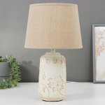 Лампа настольная 16352/1 E14 40Вт бело-бежевый 22х22х36 см