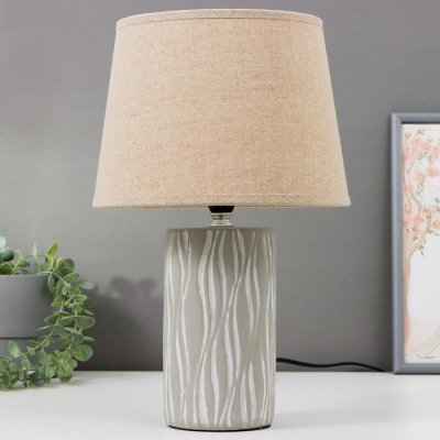 Лампа настольная 16356/1 E14 40Вт серый 22х22х36 см Лампа настольная 16356/1 E14 40Вт серый 22х22х36 см