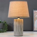 Лампа настольная 16356/1 E14 40Вт серый 22х22х36 см