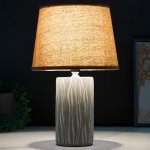Лампа настольная 16356/1 E14 40Вт серый 22х22х36 см