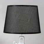 Лампа настольная 16357/1 E14 40Вт бело-черный 22х22х36 см