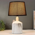 Лампа настольная 16357/1 E14 40Вт бело-черный 22х22х36 см