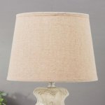 Лампа настольная 16358/1 E14 40Вт бело-серый 22х22х36 см