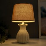 Лампа настольная 16359/1 E14 40Вт белый 22х22х36 см