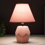 Лампа настольная 16368/1PK E14 40Вт розовый 20х20х30 см