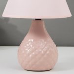 Лампа настольная 16369/1PK E14 40Вт розовый 20х20х30 см