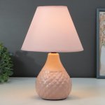 Лампа настольная 16369/1PK E14 40Вт розовый 20х20х30 см