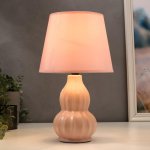 Лампа настольная 16370/1PK E14 40Вт розовый 20х20х33 см