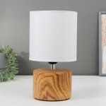 Лампа настольная 16371/1 E27 40Вт светлое дерево 16х16х29 см