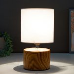 Лампа настольная 16371/1 E27 40Вт светлое дерево 16х16х29 см