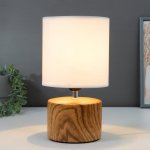 Лампа настольная 16371/1 E27 40Вт светлое дерево 16х16х29 см