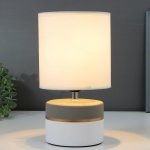 Лампа настольная 16373/1 E27 40Вт бело-серый 16х16х29 см