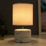 Лампа настольная 16374/1 E27 40Вт бело-серый 16х16х29 см