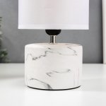 Лампа настольная 16374/1 E27 40Вт бело-серый 16х16х29 см