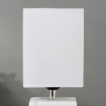 Лампа настольная 16375/1 E27 40Вт бело-серый 16х16х29 см