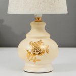 Лампа настольная 16377/1 E14 40Вт белый 17х17х29 см