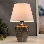 Лампа настольная 16381/1 E27 40Вт серый 23х23х39 см