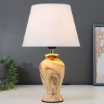 Лампа настольная 16382/1 E27 40Вт бежево-белый 23х23х39 см