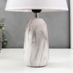 Лампа настольная 16383/1 E27 40Вт бело-серый 23х23х39 см