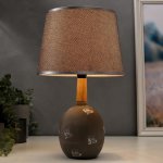 Лампа настольная 16384/1 E14 40Вт серый 22х22х37 см