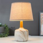 Лампа настольная 16386/1 E14 40Вт бежевый 22х22х37 см