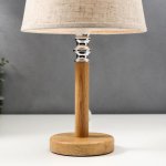 Лампа настольная 16391/1 E14 40Вт светлое дерево 22х22х37 см